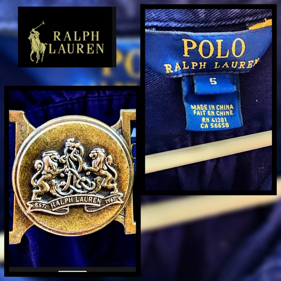 🐎 Ralph Lauren Navy Denim Chino Shirt Dress with Belt 🐎 - Picture 2 of 7